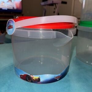 Disney Cars Red and Clear Bucket